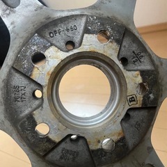 17インチ アルミホイール　6本スポーク　7J＋50 ✖️4本　タイヤ付の画像