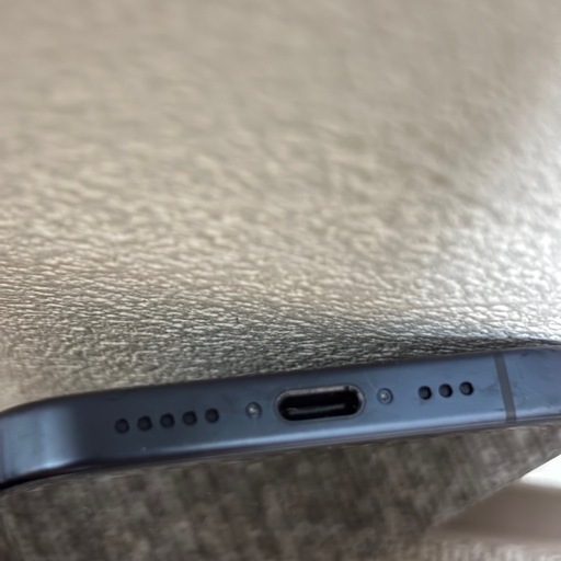 【訳有品】iPhone15 Pro　ブルーチタニウム　SIMフリー　128GB 　バッテリー最大容量100%　3M437J/A