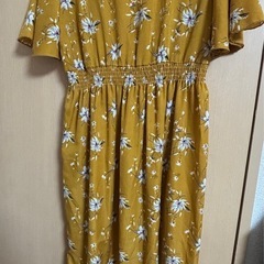 🌸春先取り🌟ready me go! フラワー柄ワンピース イエロー系💛🌼の画像