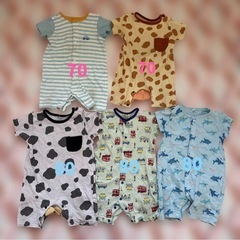 70 80 ロンパース Tシャツ  ズボンの画像