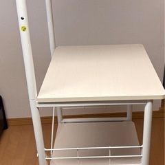 レンジラック キッチンラック ホワイトの画像