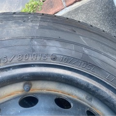 タイヤ　195/80/R15 ホイール付きの画像