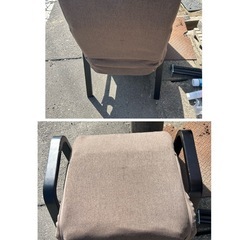 【現状品】ブラウン リクライニングチェアの画像