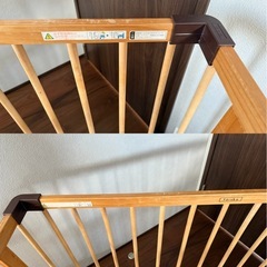 ファルスカ ベビーベッド 固綿敷布団+カバー付き　の画像