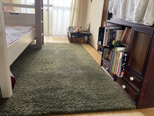 緑色イケア　IKEA ラグ