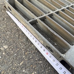 2点セットU字溝 グレーチング 溝幅300mm  一般型 細目 圧接式 溝蓋 ニムラ 鋼板製グレーチング 側溝蓋 規格の画像