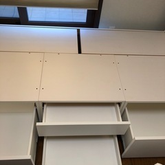 ニトリシングルベッド収納、コンセント付きホワイトの画像