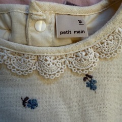 プティマイン　裏地付き長袖ワンピース　90 の画像