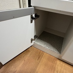 松田家具(白)食器棚140×205cmの画像