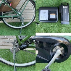 【整備済み】ブリヂストン ASSISTA電動アシスト自転車 24インチ 内装3段変速　(8.7Ah バッテリー・充電器付)の画像