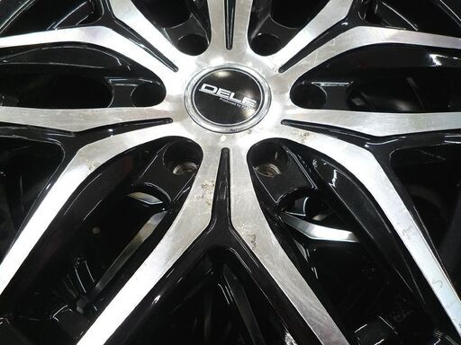 ホイール付きタイヤ4本セット スタッドレス ブリヂストン VRX2 225/50R18 DELF 6H 139.7 ET38 18×7.5J 中古 苫小牧西店