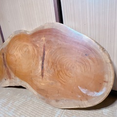 欅 一枚板 無垢材 木製天板 天然木 置き台/花台/飾り台/飾り板/DIY素材 和室インテリアの画像