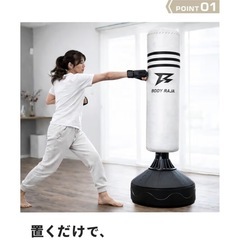 自立式サンドバッグ160cm｜組み立て不要｜ほぼ未使用｜引き取りまたは着払いの画像