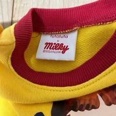 futafutaミルキーペコちゃんコラボトレーナー、80の画像