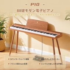 TERENCE 電子ピアノ 88鍵 カウンターウェイト鍵盤 木製 マイク対応③の画像