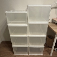 4つセットニトリ　クローゼットケース (M/高さ25cm) の画像