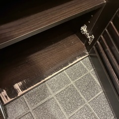 ニトリ ダークブラウン 靴箱の画像