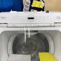 【ドリーム池田店】AQUAアクア 10kg洗濯機 プレッテプラス AQW-VX10P 2023年製 00778の画像