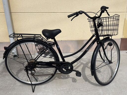 ⑤　27インチ　６段ギア　大人用自転車　通学・通勤　オートライト付　鍵・ライト付き　引き取り：田川郡香春町