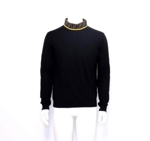 FENDI ブラックウールセーター 44(M) 美品 箱あり