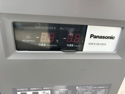 ■中古品 パナソニックコールドテーブル冷凍冷蔵庫 SUR-K1261CB-R 2023年 1200ｘ６００ｘ800ｍｍ 台下冷凍冷蔵庫 動作問題なし 厨房■