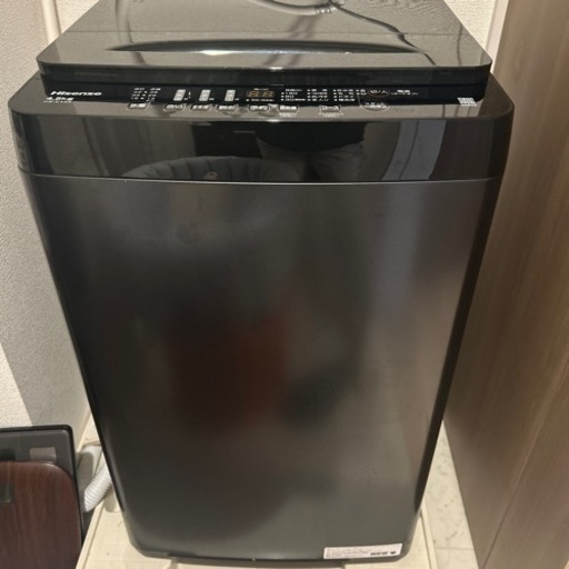 美品/使用1年】Hisense洗濯機 4.5kg ＆ 山善 電子レンジ セット (はな 