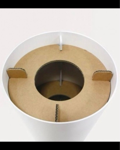 円形展示台（硬質紙製）2点分 硬質紙制作の円形展示台