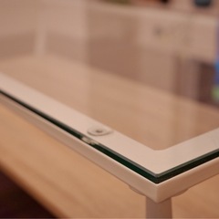 ガラス天板ローテーブル 幅120×奥行60×高さ38の画像