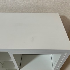 スライド式 本棚 ホワイト スリム収納 取り外し可能の画像