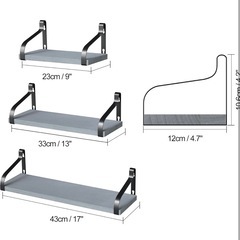 ウォールシェルフ ウォールラック   ３個×2セット(1つは未開封)の画像