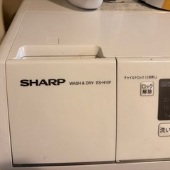 ドラム式洗濯機　SHARP　ES-H10F-WLの画像
