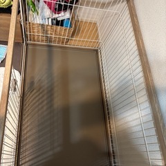 犬用ケージ ペットサークル 120×80 木目フレーム 大型の画像