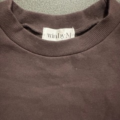 【winbyM】トレーナー　スゥェット　パワーショルダー　ブラウン　こげ茶色の画像