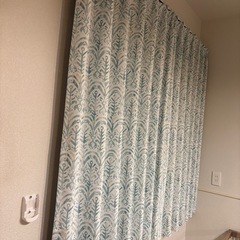 遮光カーテン 80×150 2枚セット フック付きの画像