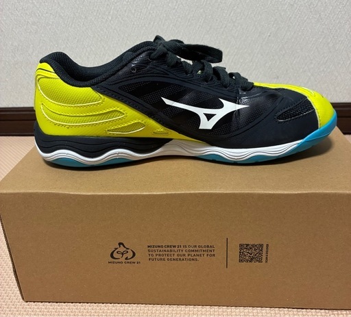 26年2月購入　卓球シューズ　ミズノ　WAVEMEDAL7 24.5cm