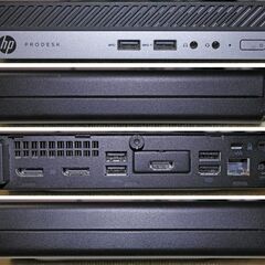 【超小型】HP ProDesk 400 G4 DM/ Intel Core i5-8500T (6コア) /8GB DDR4/128GB NVMeの画像