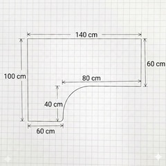 ニトリ プレフェ L字型デスク 廃盤品 パソコンデスクの画像