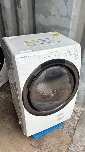 ??❼2022年 SHARP　ES-S7G-WR?? ドラム式洗濯機乾燥 コンパクト　マンション　サイズ　洗濯7kg乾燥3kg 安心　