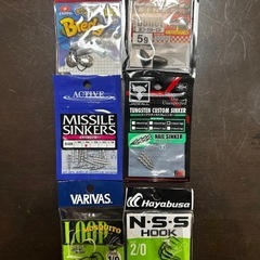 バス釣り　釣り針色々セット 14点　リューギ DECOY  ウェイテッドピアスなどの画像