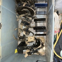 【使用1回のみ】多機能 ミニ耕運機（4ストローク・中国製）アタッチメント多数・付属品完備の画像