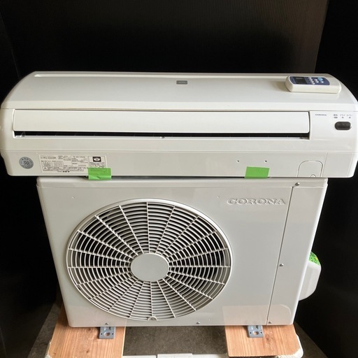 取付込、保証付、コロナ2023年2.2KW6畳冷房専用