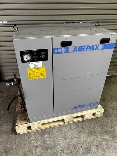 メイジ　防音　エアーコンプレッサー　2馬力　オーバーホール済　200v　　工具　機械