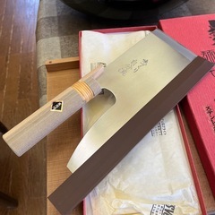 【美品】そば打ち道具4点セット（こね鉢•ステンレス包丁•麺台•麺棒）の画像