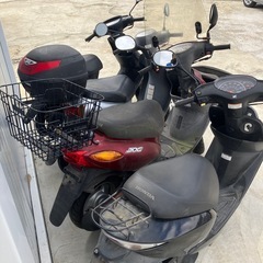 ホンダディオ2台　ヤマハジョグ1台　スズキレッツ4 1台　キックおります　4台まとめての画像