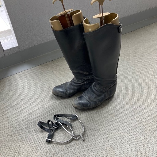 TOKYO INAGEYA 乗馬ブーツ 本革 拍車 レザー 長靴 乗馬用品