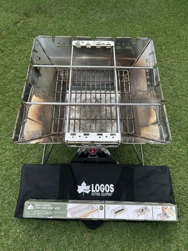 【LOGOSキャンプセット】 焚き火台 ヘキサタープ シュラフ