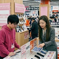 【引越し代支給】楽天モバイル店スタッフ募集！未経験20万〜/経験者30万可/外国籍・永住者OKの画像