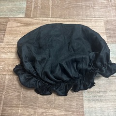 シルクナイトキャップ　黒　の画像