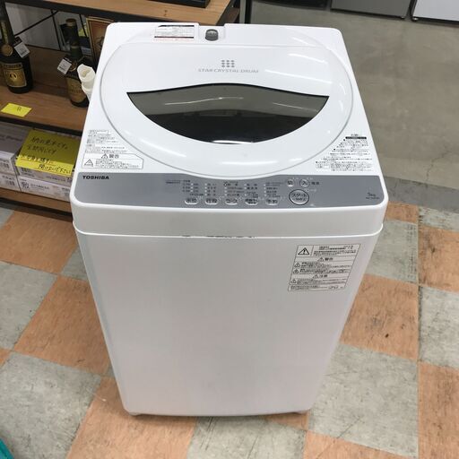 ＼家具＊家電のお店／【ｼﾞｬﾝｸﾞﾙｼﾞｬﾝｸﾞﾙ石川金沢店】 洗濯機 ﾄｳｼﾊﾞ AW-5G6 5.0kg  2019年製