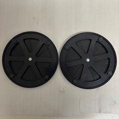 回転台 直径23cm 2個セット ブラックの画像